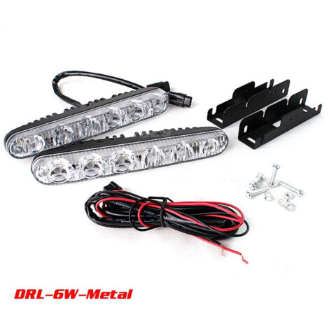 TRADE SHOP - Faro Pilot Drl S-5 Supplementare Fendinebbia Per Auto Fuoristrada 12v 5 Led 5w -