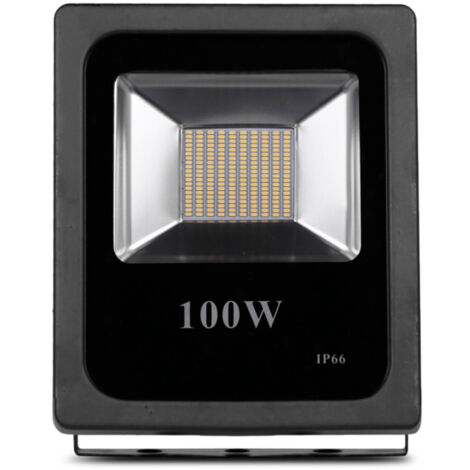 TRADE SHOP - Faro Professionale A Led 5730 Per Esterno Ip65 Impermeabile Wisdom 100w Slim - -Bianco Freddo      -