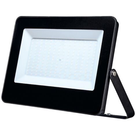 Trade Shop - Faro Proiettore A Led 100w Nero Luce Fredda 6000k Per Esterno Ip66 10500 Lumen -