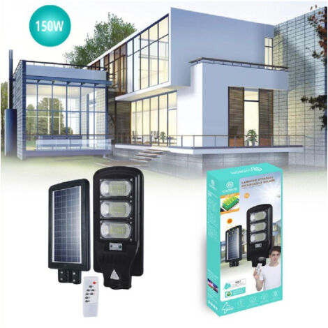 Trade Shop - Farola Led Panel Recargable Luz Solar 150w Mando A Distancia Led-8511 -