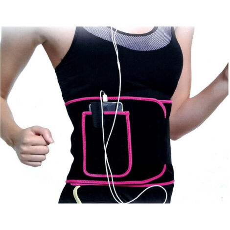 Trade Shop - Fascia Corsetto Lombare Ortopedico Elastico + Tasca Portacellulare 53251a -