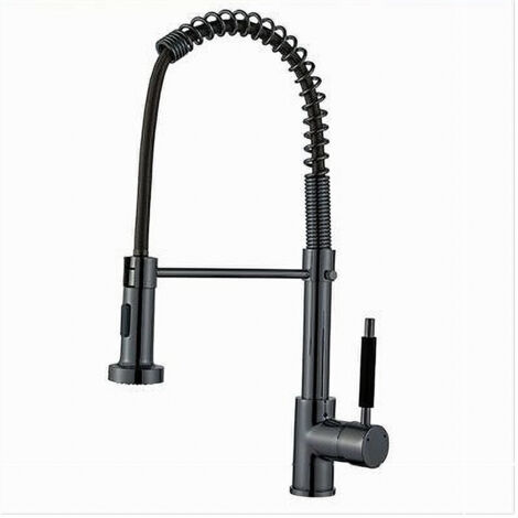 Trade Shop - Federwaschbecken Wasserhahn Mischer Federstrahl Rasur Schwenkmund 87468 -