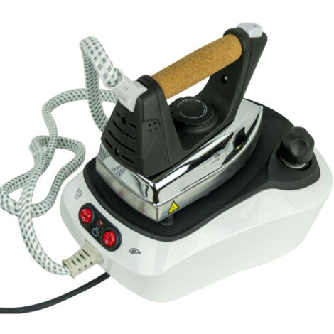 Trade Shop - Ferro Da Stiro Con Caldaia Piastra Acciaio Inox Vapore Continuo Regolabile 2300w -