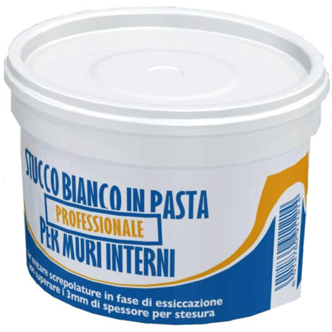 Trade Shop - FERTIGE PASTE KITT FÜR HOLZ WAND MÖBEL 500 G WEISSE FARBE -