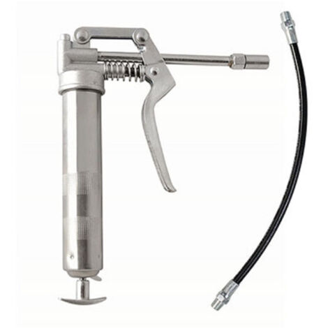 Trade Shop - FETTPISTOLE 93GR MANUELLE PUMPE FETT FLEXIBLER STARRER KOPF -