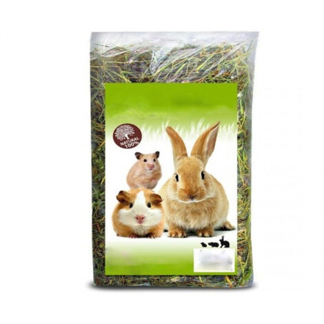 Trade Shop - Fieno Secco Essiccato Naturale 1kg Per Conigli Erbivori Roditori Criceti -