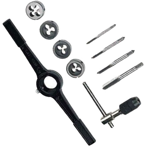 TRADE SHOP - Filiera Manuale Per Tubi Metallo Filettatura Rubinetti Idraulica M6 M4 M5 M8 M25 -