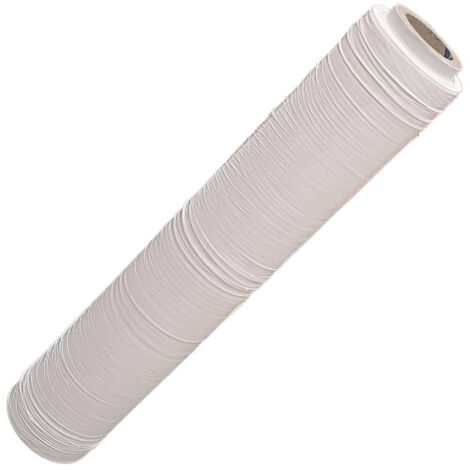 Trade Shop - Film Estirable Blanco Rollo Manual Para Embalaje 160mx23myx50cm -
