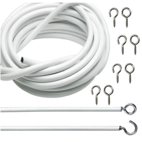Trade Shop - Filo For Tende Of Your Lunghezza Fino 5 Metries With Ganci Occhiells Finestra -