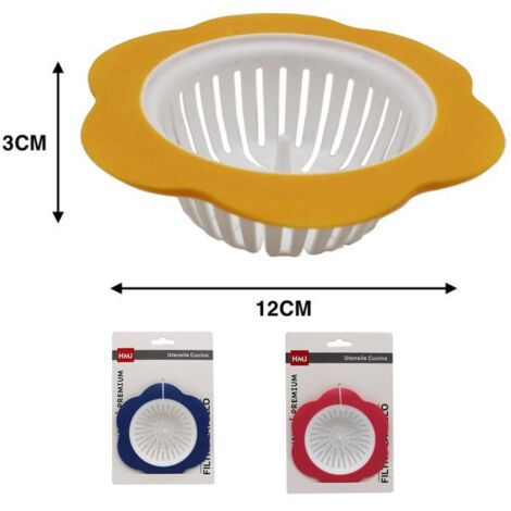 TRADE SHOP - Filtro Colino Griglia Plastica 80mm Copertura Per Scarico Bagno Lavello Cucina -