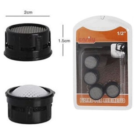 Trade Shop - Filtro Rubinetto 4pz Rompigetto Areatore Lavandino Bagno Cucina 1/2 -