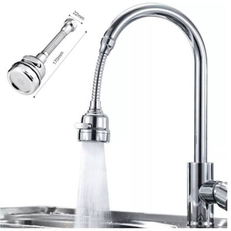 Trade Shop - FLEXIBLER DUSCHLUPFERSPRÜHER FÜR WASSERHAHN 3-STRAHL-DUSCHE AB-J309 -