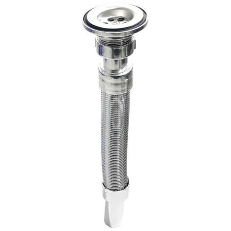 Trade Shop - FLEXIBLES ABLAUFROHR FÜR WASCHBECKEN MIT 60MM UNIVERSALABLAUF ART.92005 -