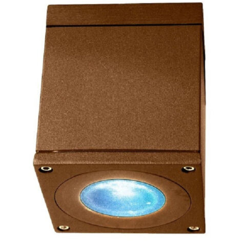 Trade Shop - Foco De Techo Cuadrado Estanco Gu10 Bañera Ducha 230v -      Brown
