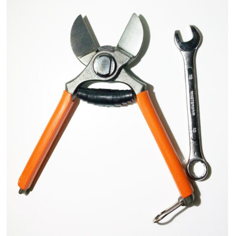 TRADE SHOP - Forbice Da Pota Potatura A Doppio Taglio Per Frutteto E Melo 205 Mm -