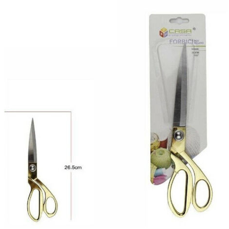 TRADE SHOP - Forbici Forbice Ricamo Sartoria Sarto Cucito Professionali 26,5cm 10,5″ 65045 -
