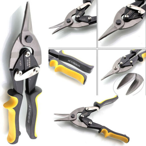 TRADE SHOP - Forbici Stagno Cesoia Per Lamiera A Taglio Dritto 40mm Forbice Professionale -