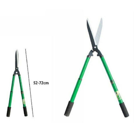 TRADE SHOP - Forbicione Siepi Allungabile Tagliasiepi Forbici Potatura Cesoie 52-72 Cm 59708 -