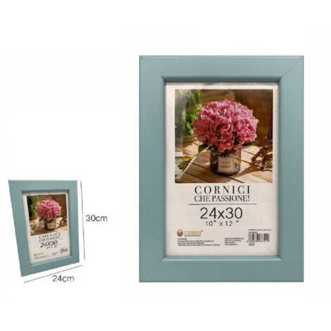 Trade Shop - FOTORAHMEN FOTOS GEMÄLDE LEINWÄNDE POSTER FOTOHALTER 24 X 30CM BLAU 68619 -