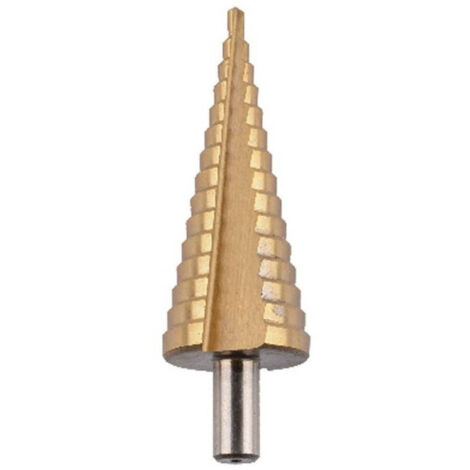 Trade Shop - Fresa Conica Punta Svasatrice A Gradini Per Trapano Allargafori Acciaio 4-12mm 92088 -