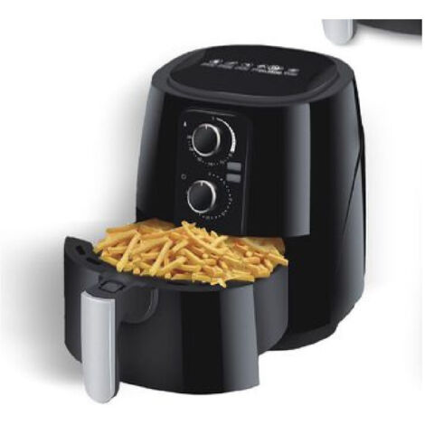 Trade Shop - Friggitrice Ad Aria Calda Senza Olio Capacità 5,5 Litri 1500 Watt Cucina Tx-8439 -