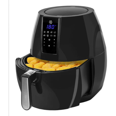 TRADE SHOP - Friggitrice Aria Calda Digitale Senza Olio Airfryer 7 Lt Frigge Cuoce 1800w -