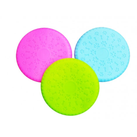 Trade Shop - FRISBIETE IN SILICONE 18.5 CM MORBIDO DISCO FRISTEN AUSFUHR -