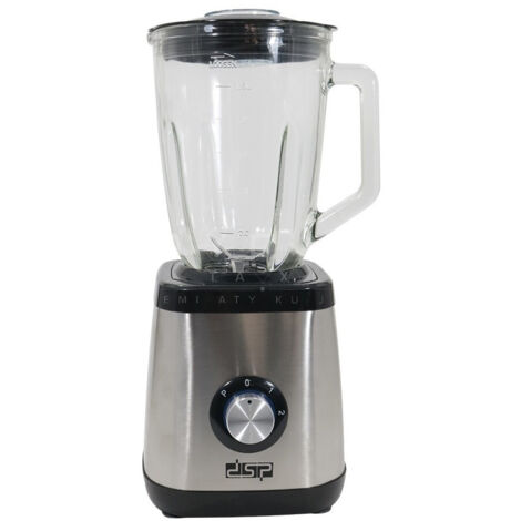 Trade Shop - Frullatore 2 Velocita'+pulse 350 W Acciaio Con Caraffa In Vetro Frullati Frutta -