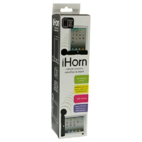 Trade Shop - Funda Altavoz Soporte Para Ipad 1 2 3 Nueva Silicona Soporte Ihorn -