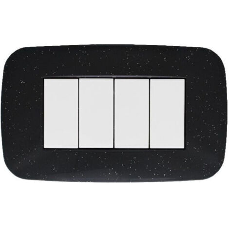 Trade Shop - FUTURE PLACCA 3 4 6 MODULEN NERO FLASH COMPATIBING MIT AXOLUTE BTICINO -