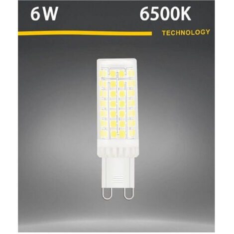 Trade Shop - G9 LED-Strahler, 6 Watt, röhrenförmig, kalt, natürlich, warm, 650 lm, G9-6W -