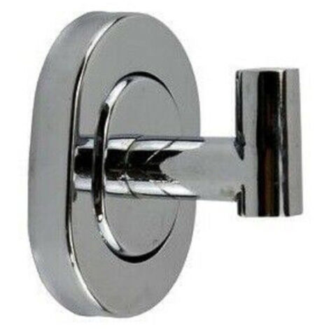 Trade Shop - Gancho Cromado Albornoz Toallero Baño 1 Plaza Pared 69178 -