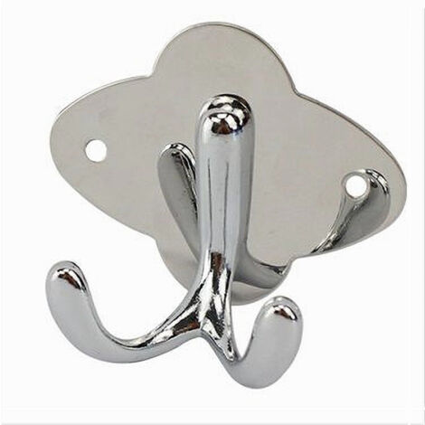 Trade Shop - Gancho Doble Toallero Baño 7.5x6.5cm Rabbit 52175 -