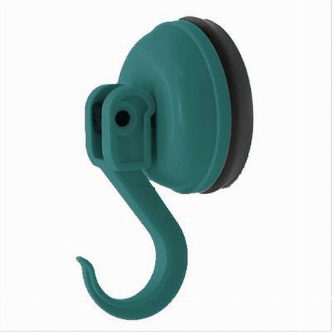 Trade Shop - Gancio Appendino Attacco A Ventosa Verde In Pvc Abs Accessori Bagno Mobili 69969 -