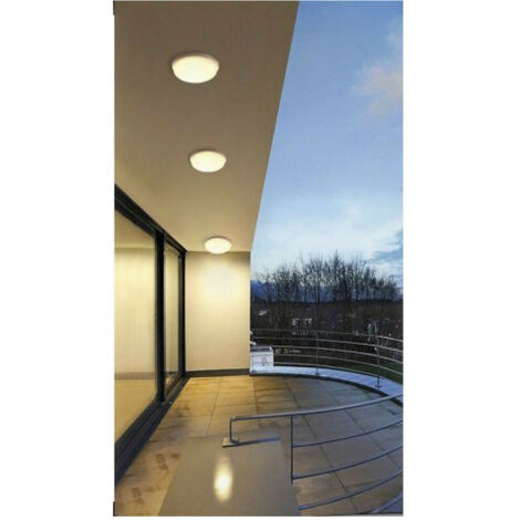 Trade Shop - GARTEN-DECKENLEUCHTE LED 24W NATÜRLICHES WARMES KALTES LICHT IP65 ES52 -