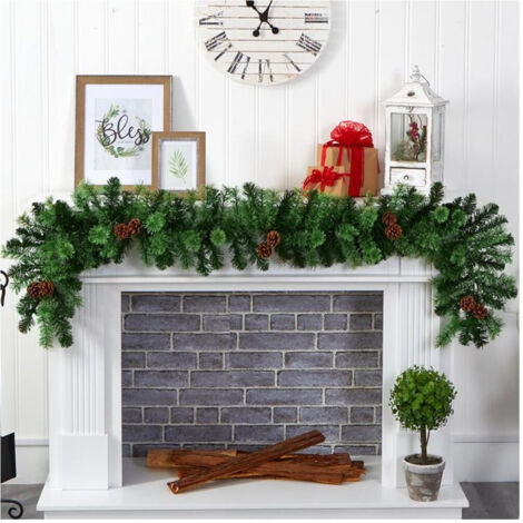 Trade Shop - GHIRLAND NATALISED ALBER NATAL MIT NATAL DEKORATIONEN 270CM -