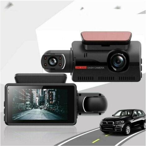 Trade Shop - Grabador De Video Para Coche Cámara Dvr Full Hd 1080p Pantalla 3" 170° G-sensor Q-ca68 -