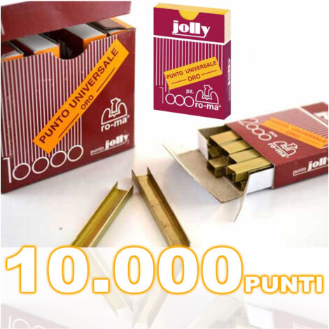 Trade Shop - Grapadora Master Grapas Puntas Oficina En Casa Jolly Gold Pcs. 10.000 -