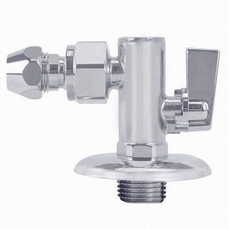 Trade Shop - Grifo Esférico Bajo Lavabo Con Filtro 1/2 3/8 Bidé Baño Cocina 59350 -