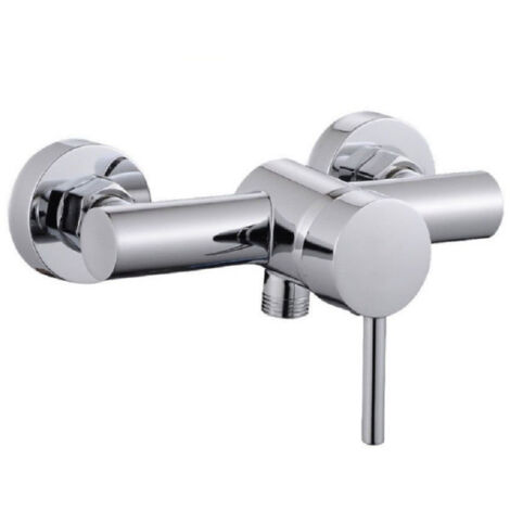 Trade Shop - Grifo Moderno De Cromo Pulido Mezclador Giratorio De Ducha 87389 -