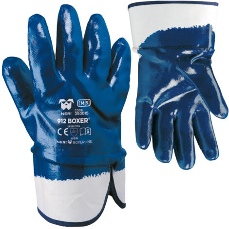 Trade Shop - Guantes De Trabajo De Jersey De Algodón Impregnado De Nbr X Boxer De Construcción -