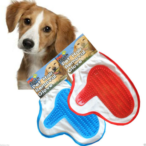 TRADE SHOP - Guanti Magici Pulizia E Toeletta Per Animali Con Lozione Set Da 2 Pezzi -