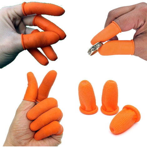 Trade Shop - GUANTI PER DITA IN GOMMA MIT ANTISCIVOLO GIARDINAGGO ELETTRONICA -