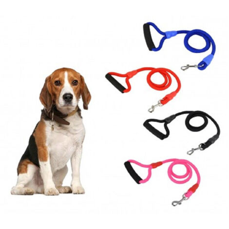 Trade Shop - Guinzaglio A Corda Cani Taglia Piccola E Media 114 Cm Con Moschettone -