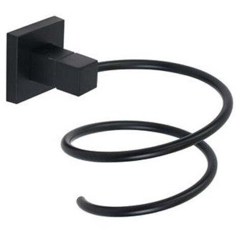 Trade Shop - Haartrockner Haar Haartrockner Home Wandmontierter Wandtym-Wand-Wand-Stahl Schwarz -