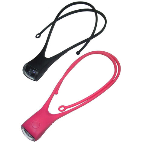 Trade Shop - HALSLAMPE WS2176 LED LICHT TASCHENLAMPE SILIKON WANDERN LESEN SPORT -