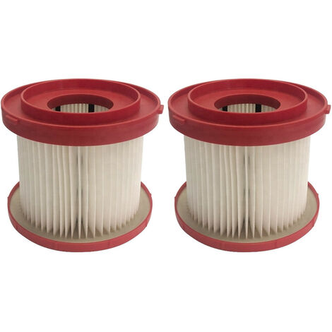 TRADE SHOP Trade-Shop HEPA-Filter / Filterpatrone / Staubsaugerfilter / Lamellenfilter für Milwaukee M18 VC2-0, M18 VC-0, M28 VC-0, M18 0880-20 Akkusauger Staubsauger