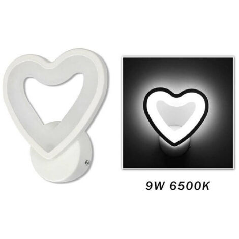 Trade Shop - HERZ LED WANDLEUCHTE 6W WANDLEUCHTE KALT WARM NATÜRLICH LICHT E28 -