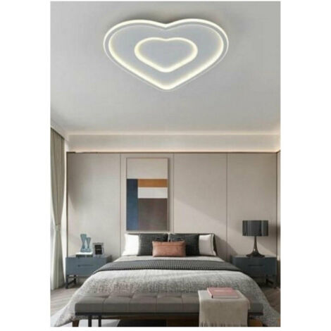 Trade Shop - HERZFÖRMIGE LED DECKENLEUCHTE 63 W ALUMINIUM 4000K 6500K IP22 C19 -