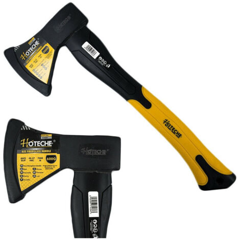Trade Shop - HOLZSPALTAXT 600 GR HOLZBEIL ERGONOMISCHER HARZGRIFF -